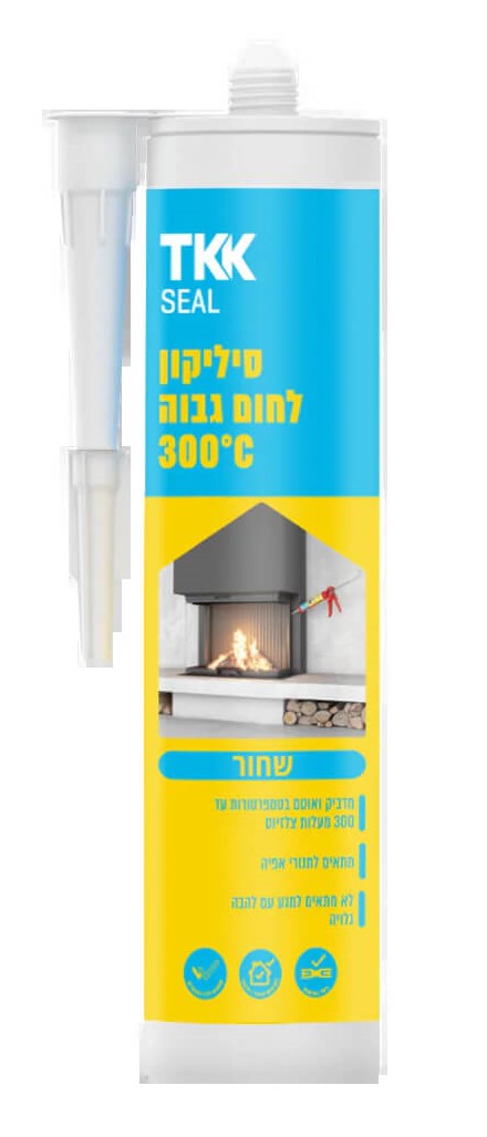 סיליקון אצטי לחום גבוה (300 מעלות) במגוון צבעים