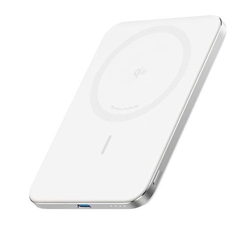 סוללת גיבוי אלחוטית Anker Nano Slim 5000mAh בצבע לבן