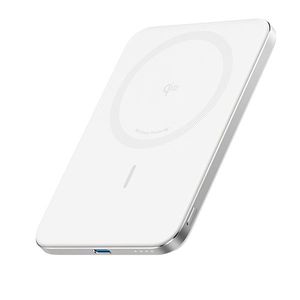 סוללת גיבוי אלחוטית Anker Nano Slim 5000mAh בצבע לבן
