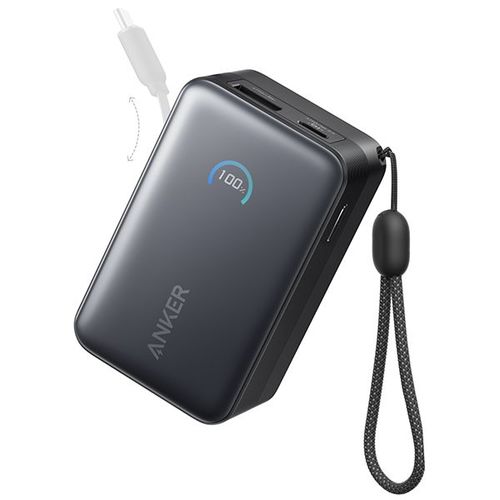 סוללת גיבוי ניידת Anker Nano 45W built-In USB-C Cable 10000mAh 