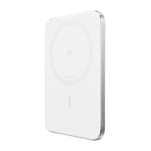 סוללת גיבוי אלחוטית Anker Nano Slim 5000mAh בצבע לבן
