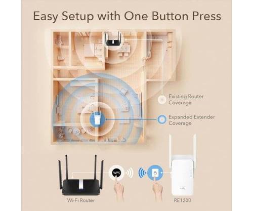 מגדיל טווח | Cudy AC1200 Mesh | WiFi Extender