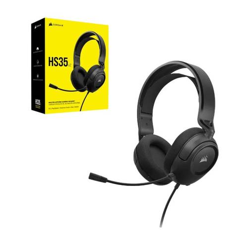 אוזניות גיימינג שחור | CORSAIR HS35 v2 Multiplatform