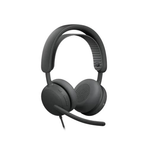 אוזניות חוטיות דגם | Zone | Wired 2 בצבע אפור מבית Logitech