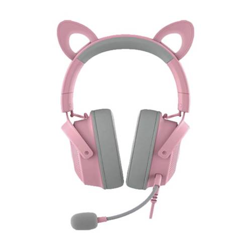 אוזניות | – RAZER KRAKEN KITTY V2 PRO בצבע ורוד