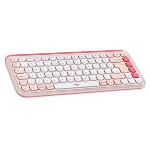 סט מקלדת ועכבר אלחוטיים בצבע ורוד | LOGITECH POP ICON COMBO