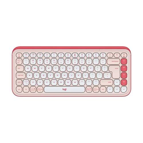 מקלדת אלחוטית בצבע ורוד | LOGITECH POP ICON KEYS