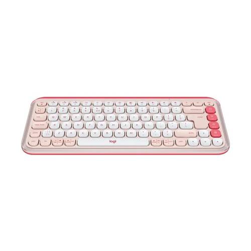 מקלדת אלחוטית בצבע ורוד | LOGITECH POP ICON KEYS