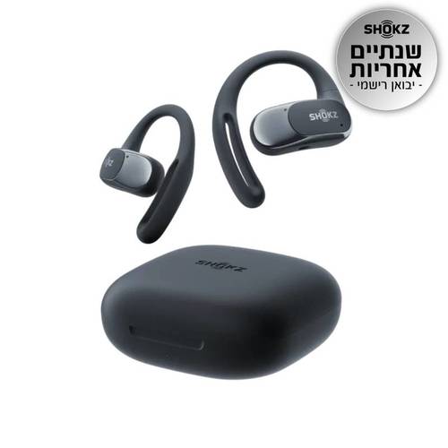 אוזניות | OPENFIT AIR בצבע שחור מבית SHOKZ