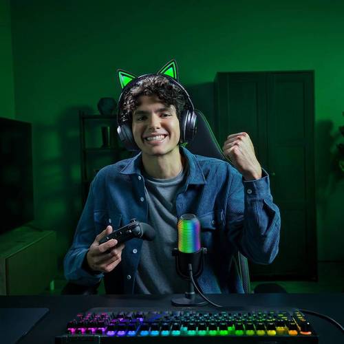 RAZER KRAKEN KITTY V3 – אוזניות גיימינג אלחוטיות שחור