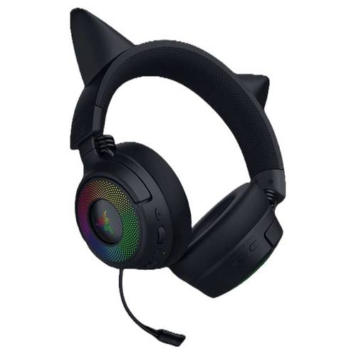 RAZER KRAKEN KITTY V3 – אוזניות גיימינג אלחוטיות שחור