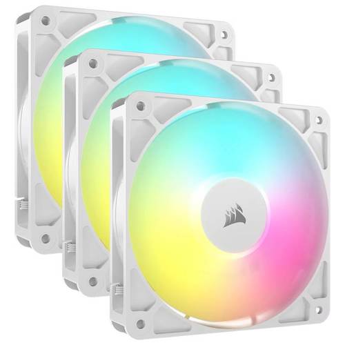 שלישיית מאווררי | RGB RS120 | 120mm מבית CORSAIR – לבן
