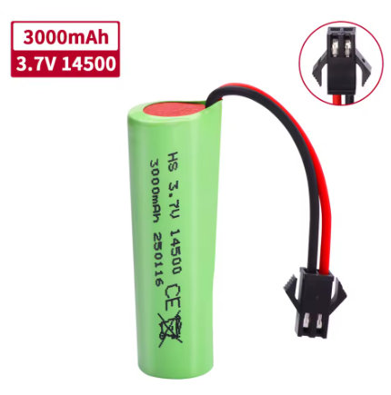 סוללת ליתיום נטענת 3.7V AA 3000MAH 14500 