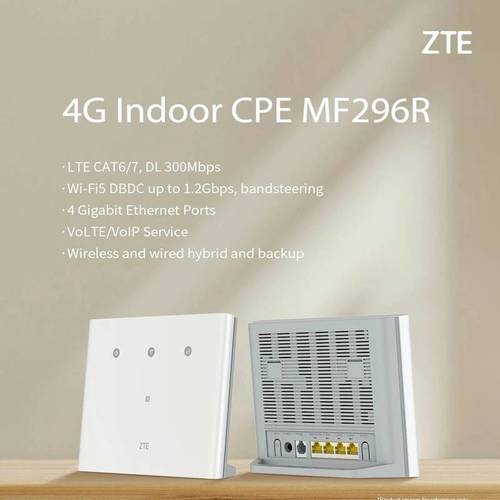 נתב סלולרי | MF296R LTE Cat 6 מבית ZTE