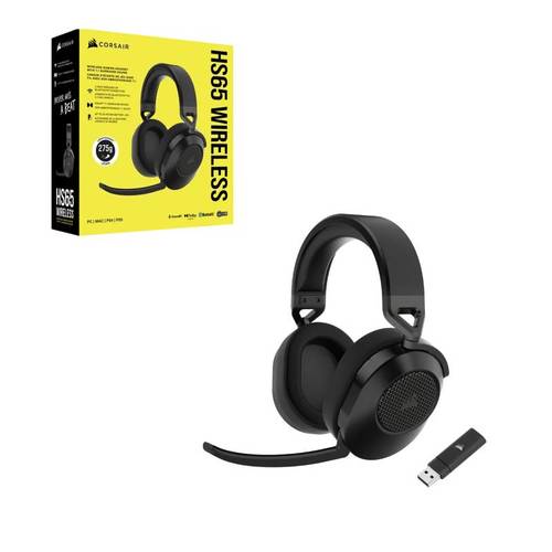אוזניות גיימינג אלחוטיות | CORSAIR HS65 SURROUND 7.1 – שחור