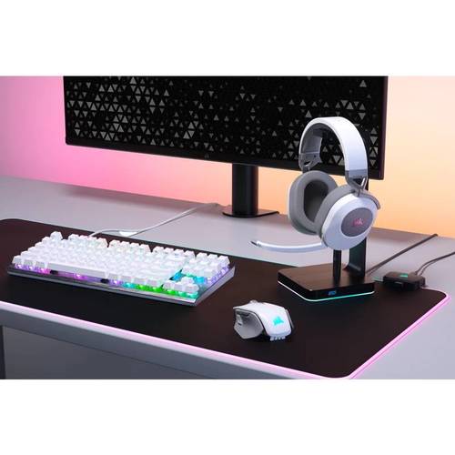 אוזניות גיימינג אלחוטיות | CORSAIR HS65 SURROUND 7.1 – לבן