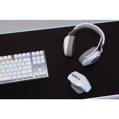 אוזניות גיימינג אלחוטיות | CORSAIR HS65 SURROUND 7.1 – לבן