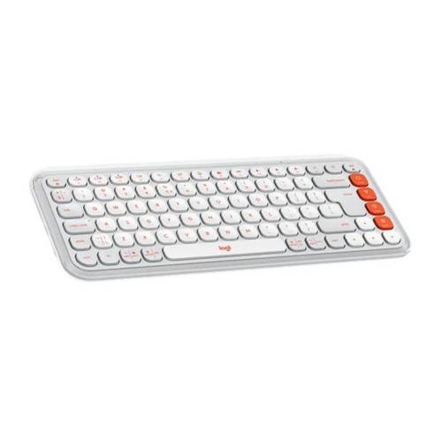סט מקלדת ועכבר אלחוטיים בצבע אוף-וויט | LOGITECH POP ICON COMB