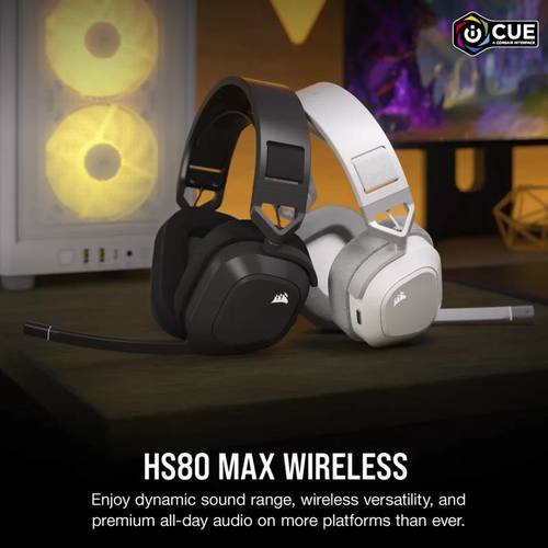 אוזניות גיימינג אלחוטיות | CORSAIR HS80 MAX | WIRELESS