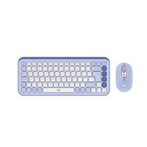 סט מקלדת ועכבר אלחוטיים בצבע לילך | LOGITECH POP ICON COMBO