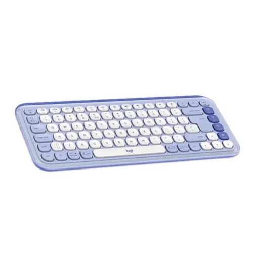 סט מקלדת ועכבר אלחוטיים בצבע לילך | LOGITECH POP ICON COMBO