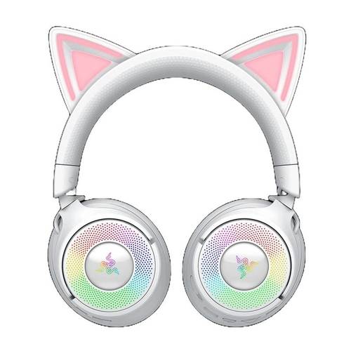 RAZER KRAKEN KITTY V3 – אוזניות גיימינג אלחוטיות לבן