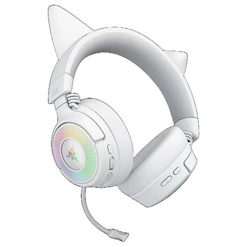 RAZER KRAKEN KITTY V3 – אוזניות גיימינג אלחוטיות לבן