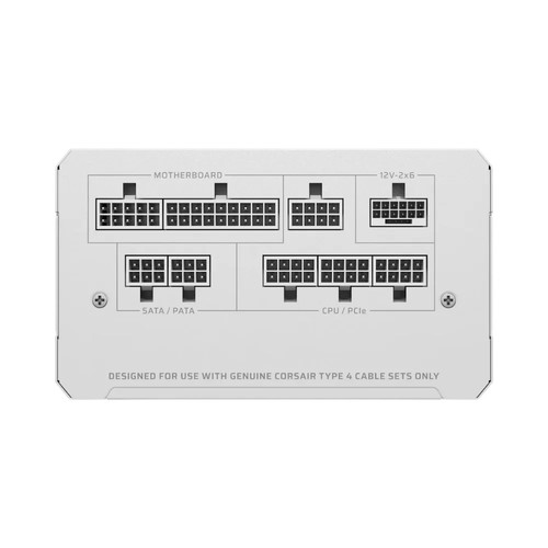 ספק כוח דגם | RM1000e - Fully Modular Low-Noise | ATX בצבע לבן מ