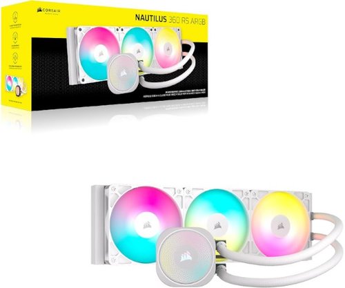 קירור נוזלי לבן | Corsair iCUE NAUTILUS 360 RS White | 360mm AIO