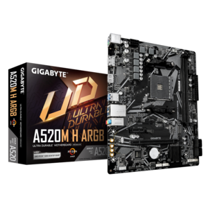 לוח אם | Gigabyte A520M H ARGB | AM4 | DDR4 | Micro-Atx | HDMI | DP