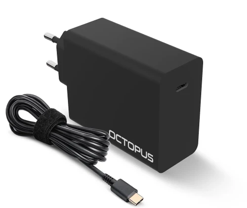מטען אוניברסלי למחשב לנייד Type-C 100W מבית Octopus | חיבור טייפ סי 