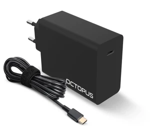 מטען אוניברסלי למחשב לנייד Type-C 100W מבית Octopus | חיבור טייפ סי 