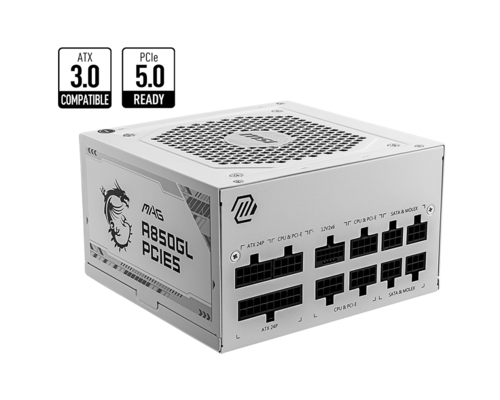 MSI MAG A850GL PCIE5 WHITE 80+ GOLD