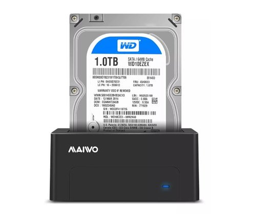 תחנת עגינה לדיסק בודד | 3.5 2.5 MAIVO Single | HDD DOCKING STATION