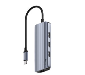 תחנת עגינה | 4K-60Hz | HDMI | 100W PD & CUDY 6-IN-1 | USB-C Hub with GbE