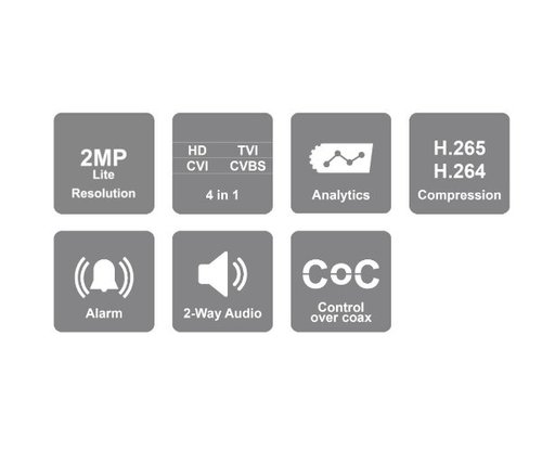 מכשיר הקלטה משולב | PROVISION SH-8100A5N-2L MM | 4TB 8 AHD 2IP