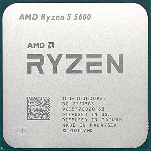 מעבד | AMD Ryzen 5 5600 | 3.5Ghz | 4.4Ghz | AM4 | Tray no Fan No GPU