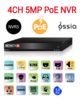 מערכת הקלטה לארבע מצלמות | Provision 5mp NVR5-4100PXN-MM POE IP