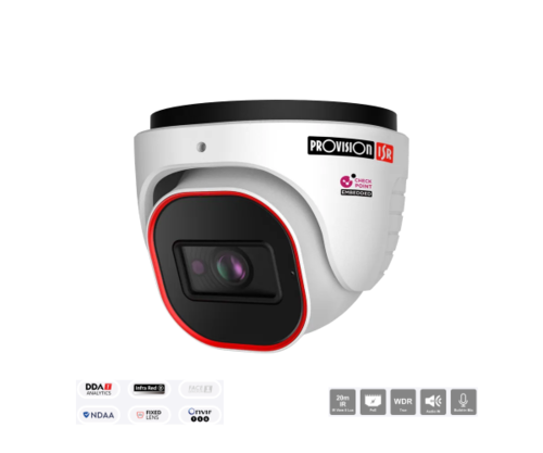 מצלמת כיפה | Provision IP 5MP DOME DI-350IPSN-28 MVF V4