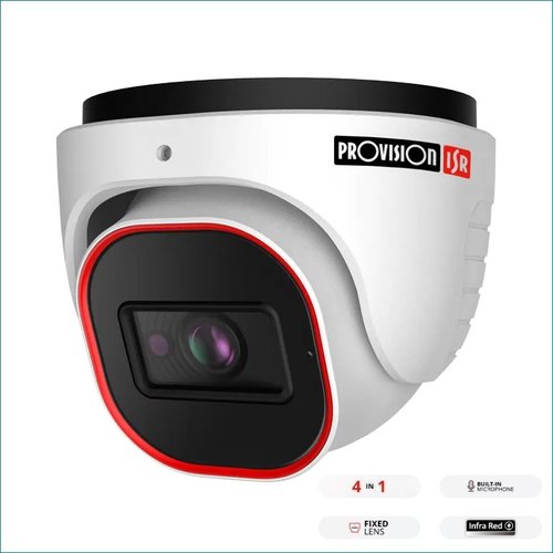 מצלמת כיפה | Provision DI-33K0AP-28 4MP Fixed Lens | 3K Analog 20M IR