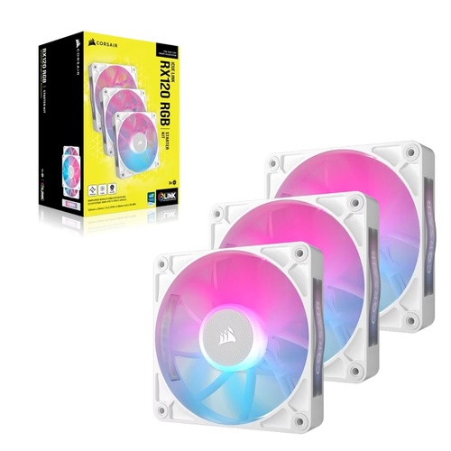סט מאווררים | CORSAIR iCUE LINK RX120 RGB – שלישיית מאווררי 12