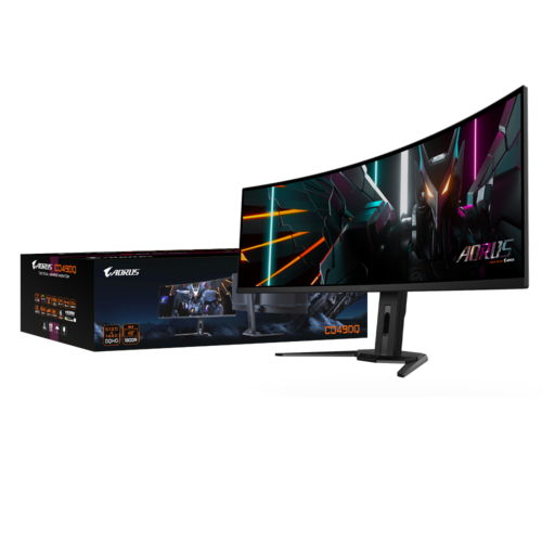 מסך | AORUS CO49DQ Ultra-Wide DQHD | OLED | 0.03ms | 144Hz KVM | HDR