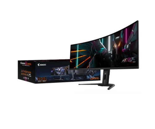 מסך | AORUS CO49DQ Ultra-Wide DQHD | OLED | 0.03ms | 144Hz KVM | HDR