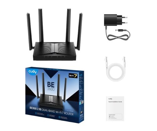 נתב | CUDY WR3600H | Wi-Fi 7 Multi-Mode Router WAN 2.5GBX1 5 Ports