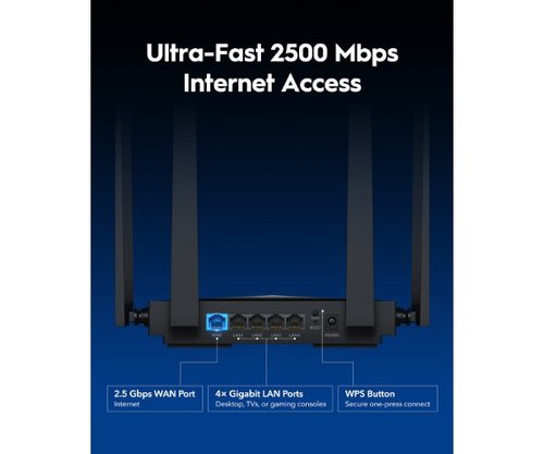 נתב | CUDY WR3600H | Wi-Fi 7 Multi-Mode Router WAN 2.5GBX1 5 Ports