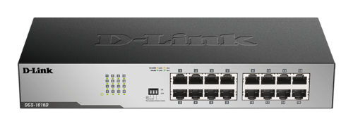 מתג לא מנוהל גיגהביט | D-LINK 16 PORT Unmanaged | 1GB Switch