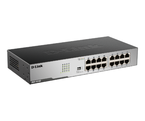 מתג לא מנוהל גיגהביט | D-LINK 16 PORT Unmanaged | 1GB Switch
