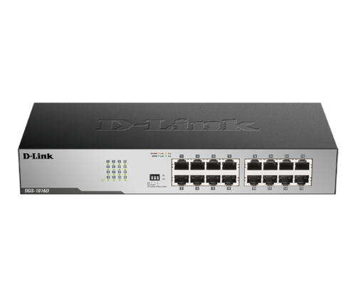 מתג לא מנוהל גיגהביט | D-LINK 16 PORT Unmanaged | 1GB Switch