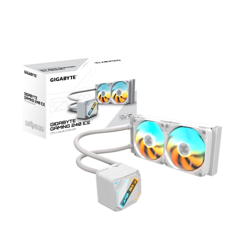 קירור נוזלי כפול | Gigabyte Gaming 240 ICE 2XARGB | 120MM Fan