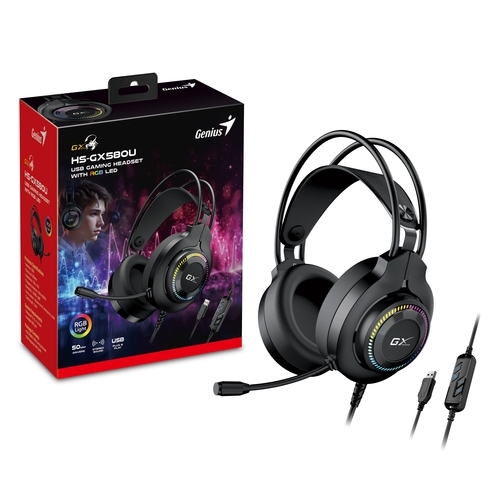 אוזניות גיימינג | GENIUS GAMING HEADSET HS-GX580U